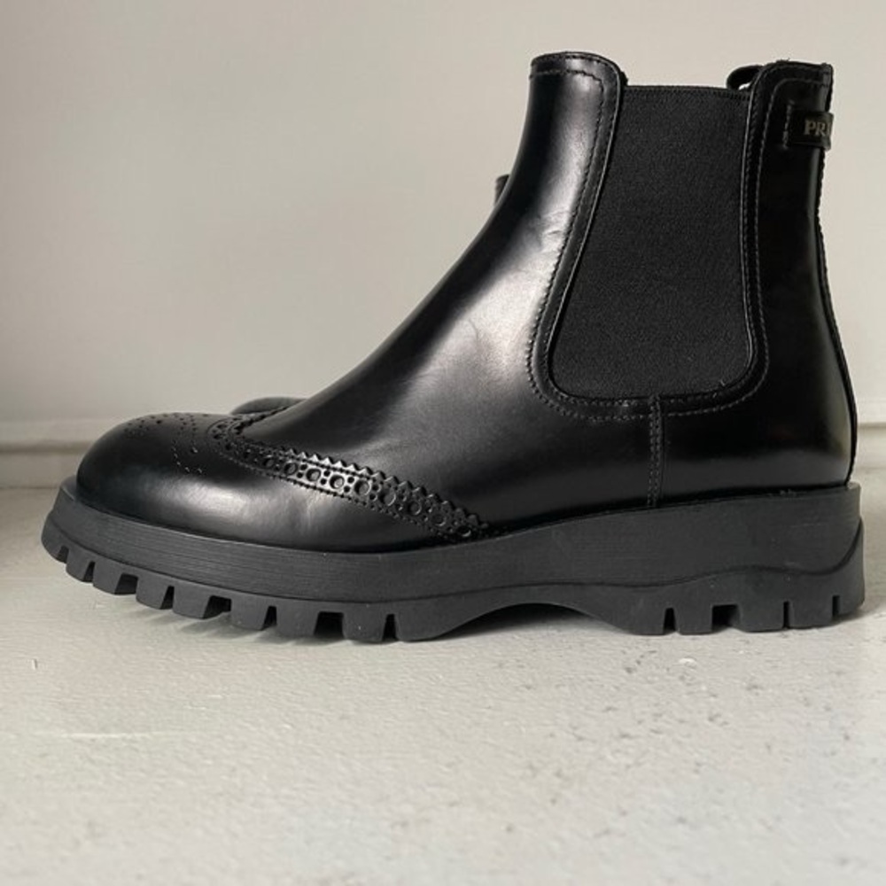 Prada Black Ankle Boots